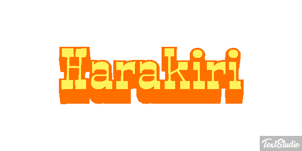 Harakiri Metin efekti