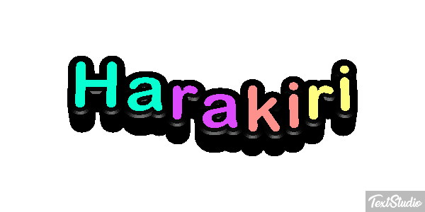 Harakiri Metin efekti