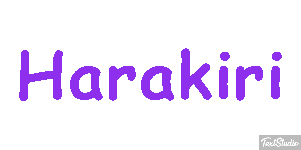 Harakiri Metin efekti
