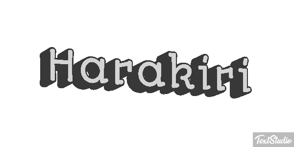 Harakiri Metin efekti