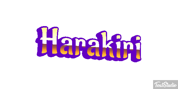 Harakiri Metin efekti
