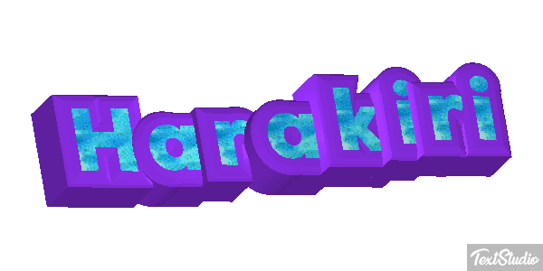 Harakiri Metin efekti