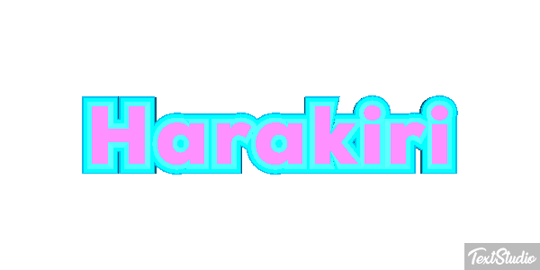 Harakiri Metin efekti