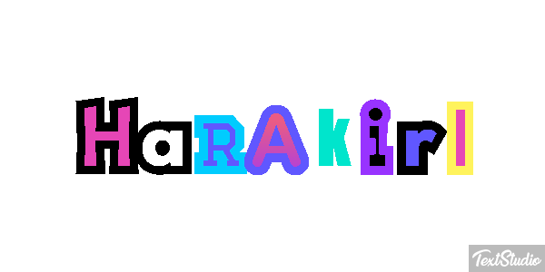 Harakiri Metin efekti