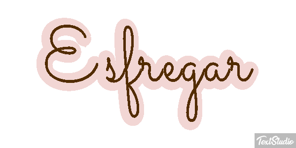 Esfregar Efeito do texto