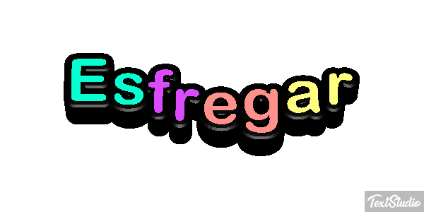 Esfregar Efeito do texto