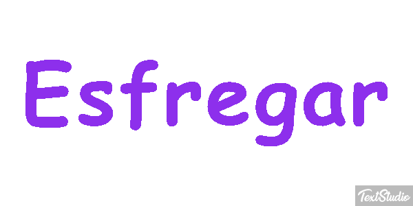 Esfregar Efeito do texto