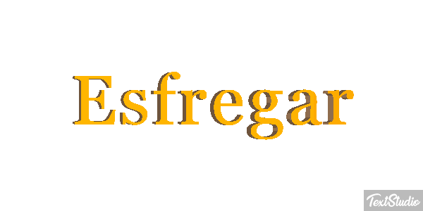 Esfregar Efeito do texto
