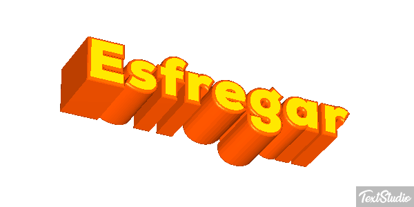 Esfregar Efeito do texto