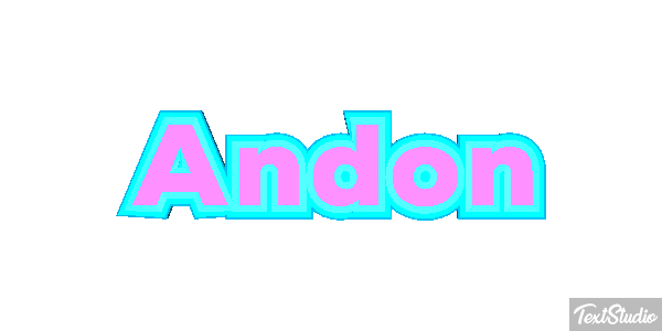 Andon Text effect