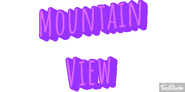 Mountain View Effetto testo