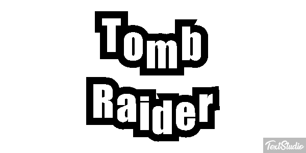 Tomb Raider Effet de texte