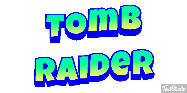Tomb Raider Effet de texte