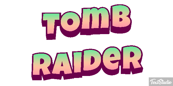 Tomb Raider Effet de texte