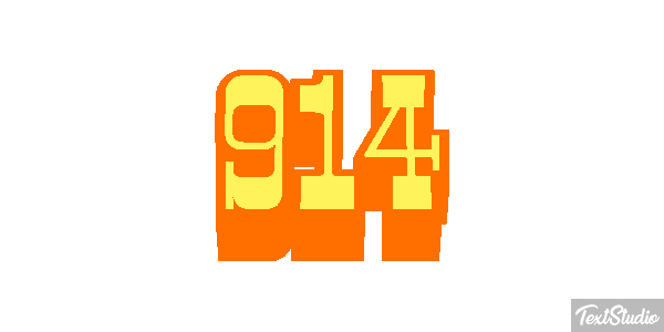 914 Tekst effect