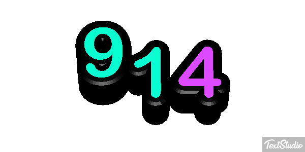 914 Tekst effect