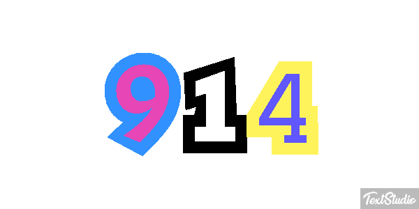 914 Tekst effect