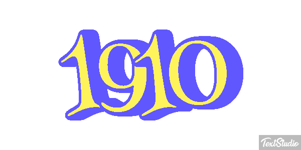 1910 Efeito do texto
