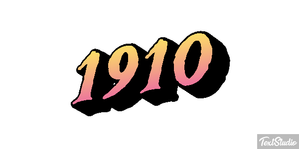 1910 Efeito do texto