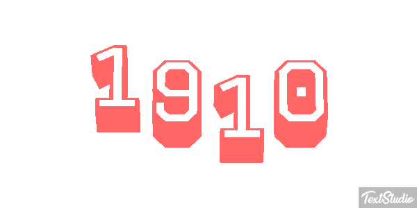 1910 Efeito do texto