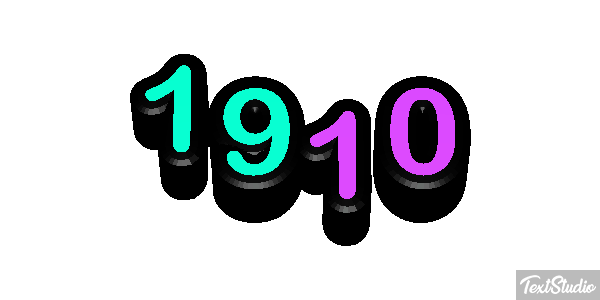 1910 Efeito do texto