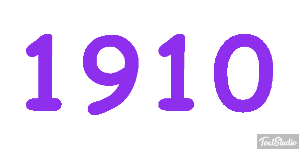 1910 Efeito do texto