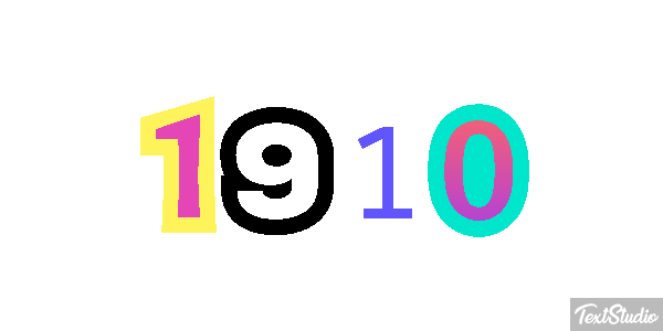 1910 Efeito do texto