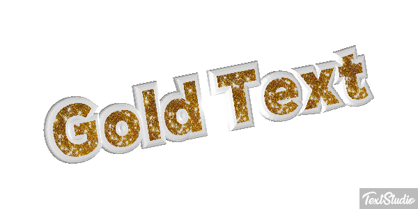 Gold Text Text effect