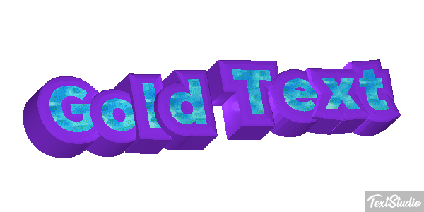 Gold Text Text effect