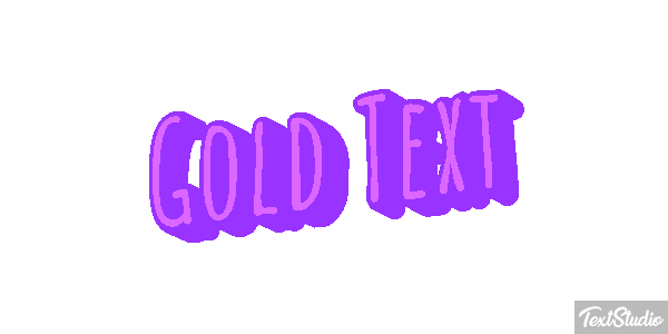 Gold Text Text effect