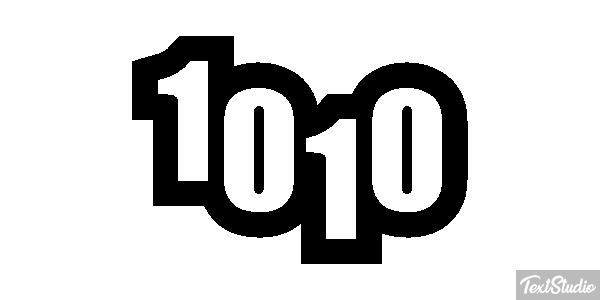 1010 Text effect