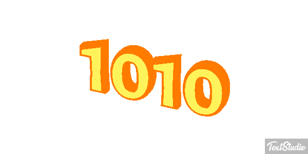 1010 Text effect