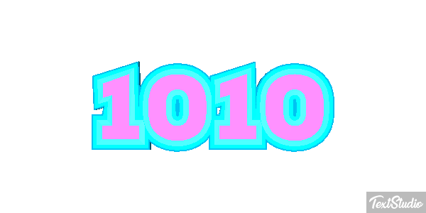 1010 Text effect