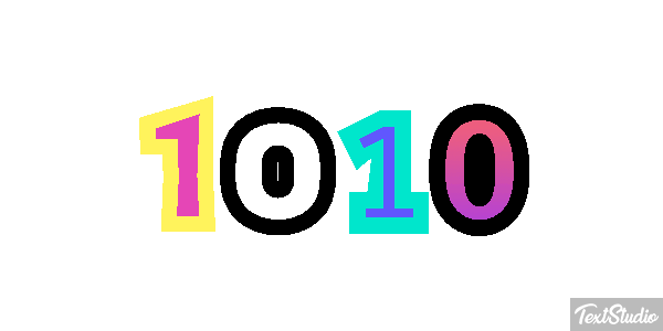 1010 Text effect