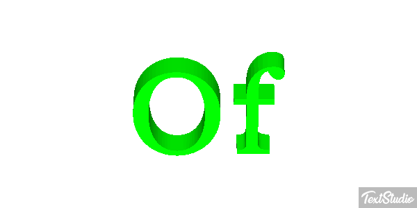 Of テキスト効果