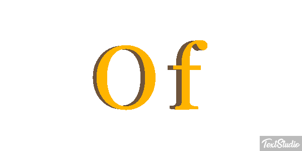 Of テキスト効果