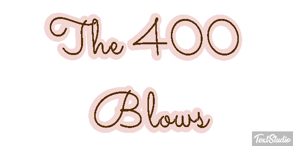 The 400 Blows Effetto testo