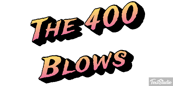 The 400 Blows Effetto testo