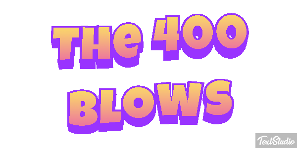 The 400 Blows Effetto testo