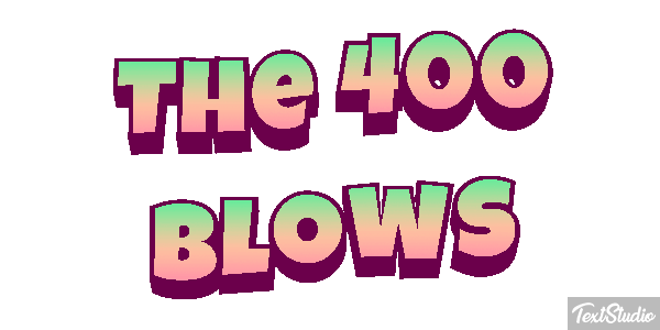 The 400 Blows Effetto testo