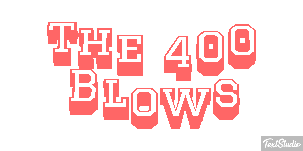 The 400 Blows Effetto testo