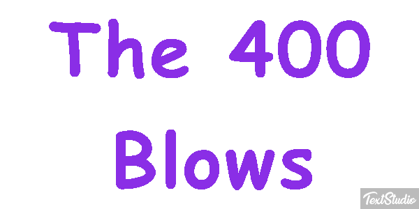 The 400 Blows Effetto testo