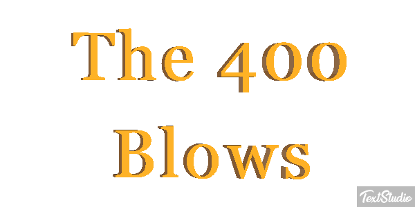 The 400 Blows Effetto testo