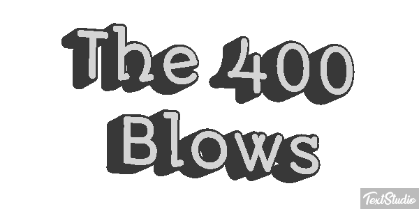 The 400 Blows Effetto testo