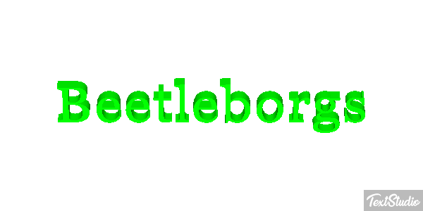Beetleborgs Text effect