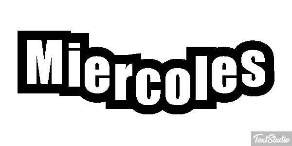 Miércoles Efecto de texto
