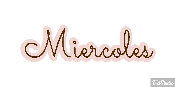 Miércoles Efecto de texto