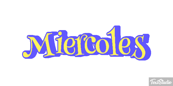 Miércoles Efecto de texto