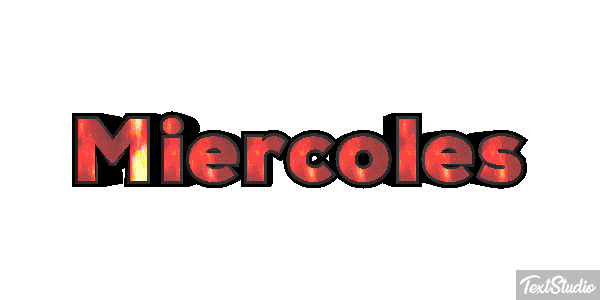 Miércoles Efecto de texto