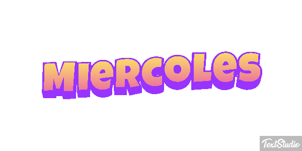 Miércoles Efecto de texto